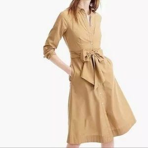 J.CREW tie-waist shirtdress